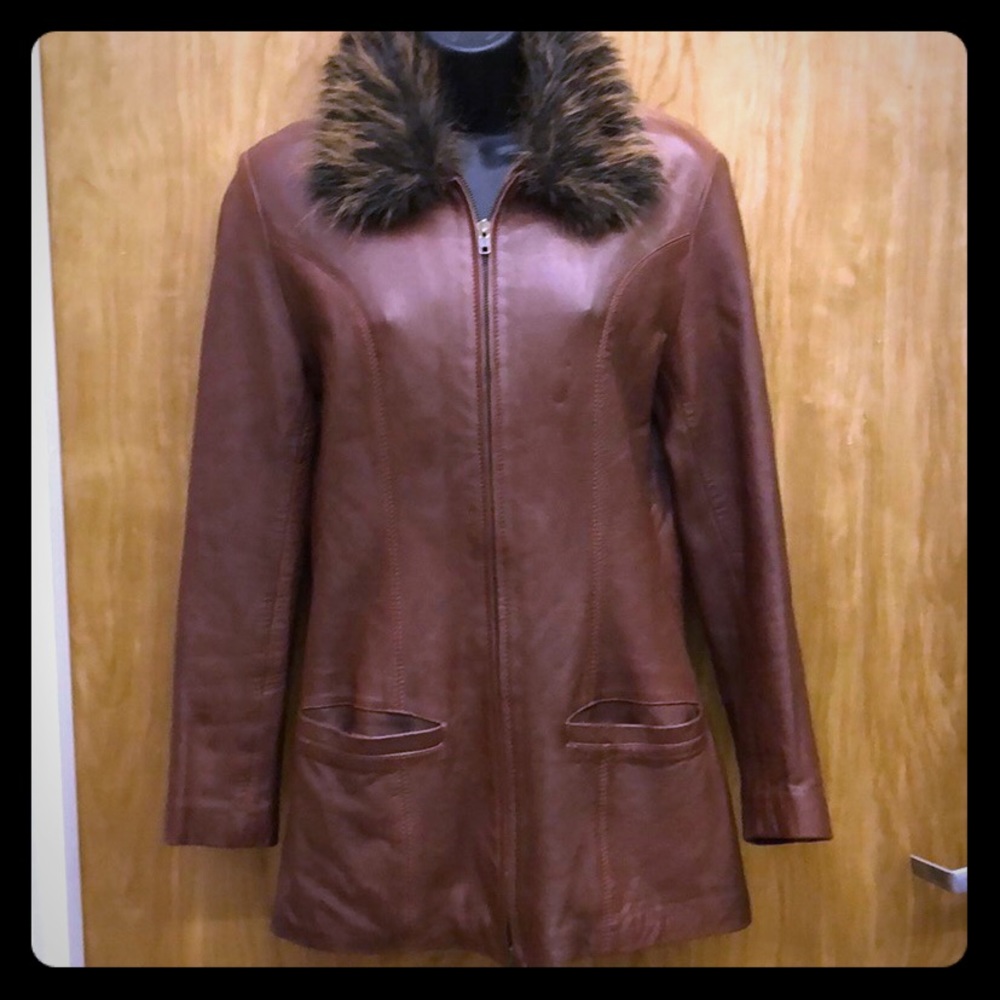 YKK Zipper Sheep Leather Coat